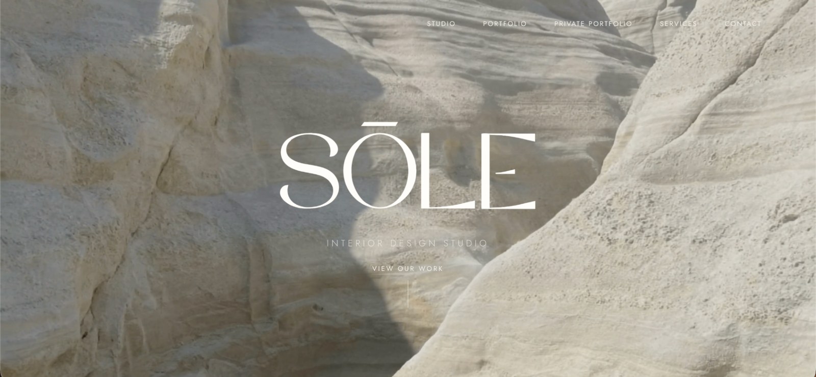 Sōle Design Studios website preview